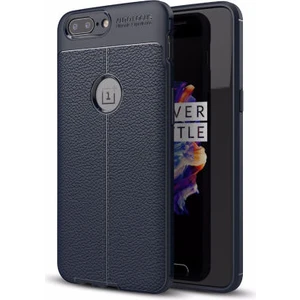One Plus 5 Kılıf Deri Desenli ve Esnek Yapılı Sağlam Derry Silikon Kılıf