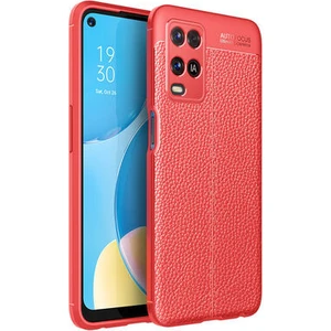 Oppo A54 4g Kılıf Deri Desenli ve Esnek Yapılı Sağlam Derry Silikon Kılıf
