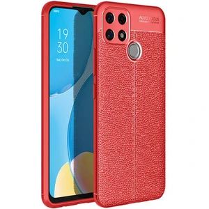 Oppo A15S Kılıf Deri Desenli ve Esnek Yapılı Sağlam Derry Silikon Kılıf