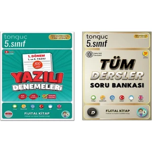 Tonguç Akademi 5. Sınıf Yazılı Denemeleri 1. Dönem 1 ve 2. Yazılı 2025 ve 5. Sınıf Tüm Dersler Soru Bankası 2025