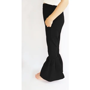 Parla Kids Kız Çocuk Siyah Ispanyol Paça Yüksek Bel Lastikli Tayt Pantolon