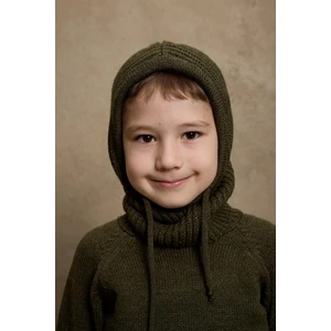 Fahhar Kids Ipli Çocuk Kar Beresi Haki