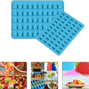 Tahtakale Toptancı Silikon Kek Kalıp Çikolata Minik Haribo Ayıcık Figür Kalıbı Şeker Hamuru Jelibon Kalıbı