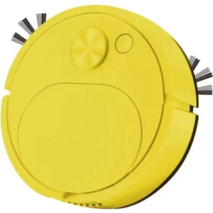 Otomatik Elektrikli Süpürgeler USB Şarj Mini Temizleme Makinesi Akıllı Süpürme Paspas Robotlu Süpürgeler, Sarı (Yurt Dışından)