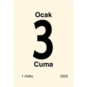 Delta Kültür Yayınevi Mıknatıslı Buzdolabı Takvimi 2025