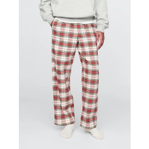 Kadın Kırmızı Supersoft Desenli Flannel Pijama Altı