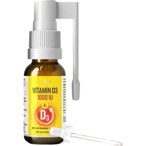 Plus Vitamin D3 + K2 1000 Iu (Damla Ve Sprey) Formunda
