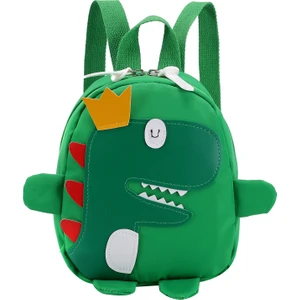 Sevimli Çocuklar Anaokulu Okul Çantası 3D Karikatür Dinozor Mini Sırt Çantası Yeni Erkek Bebek Kız Okul Çantası Yeşil (Yurt Dışından)