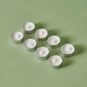 Flor Tealight Mum Beyaz 8'li Beyaz (12 Gr)