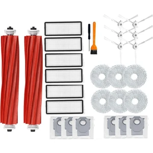 Alchemy Craft Roborock Qrevo Maxv / Qrevo S / Qrevo Pro Vakum Aksesuarları Için 28 Adet Ana Yan Fırça Filtresi Paspas Pedi Toz Torbaları Parçaları (Yurt Dışından)