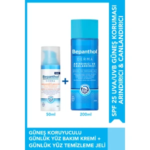 Nemlendiric Spf25 Günlük Yüz Bakım Kremi 50ml & Yüz Temizleme Jeli 200ml - Günlük Yoğun Nemlendirici