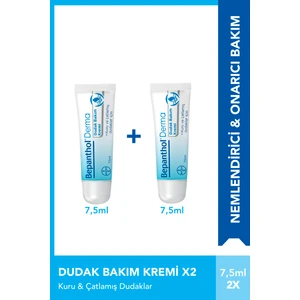 Dudak Bakım Kremi 7,5 ml 2li Paket L Kuru Ve Çatlamış Dudaklar Için Günlük Yoğun Nemlendirici