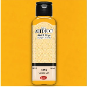 Akrilik Boya 140 Ml Güneş Sarı Y-070R-3059