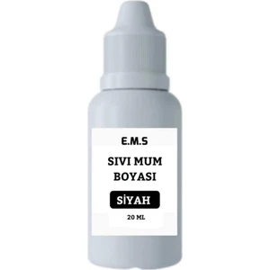 Mum Boyası Siyah Sıvı 20 ml Siyah