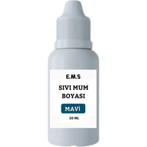 Mum Boyası Mavi Sıvı 20 ml Mavi
