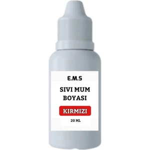Mum Boyası Kırmızı Sıvı 20 ml Kırmızı