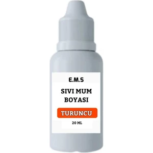 Mum Boyası Turuncu Sıvı 20 ml Turuncu