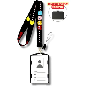 Pacman Personel Boyun Askı Ipi Telefon Askı Ipi Kartlık
