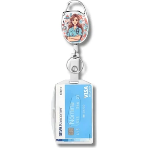 Sağlık Personeli Premium Çelik Kasa Yoyo Kart Tutucu Kartlık