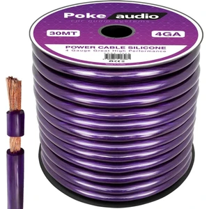4ga Oto Anfi Power Kablo Silikon 30MT Poke PK-1409