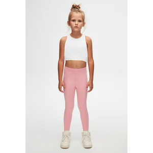 Pembe Basic Kız Çocuk Kışlık Tayt