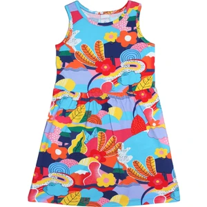 Sunny Garden Kız Çocuk Desenli Kolsuz Elbise