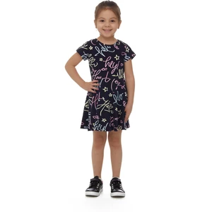 Hey Dude Kız Çocuk Desenli Kısa Kollu Elbise