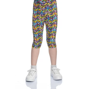 Abstract Speckled Kız Çocuk Desenli Diz Altı Tayt Kapri