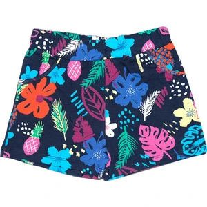 Tropic Hibiscus Kız Çocuk Desenli Cepli Şort