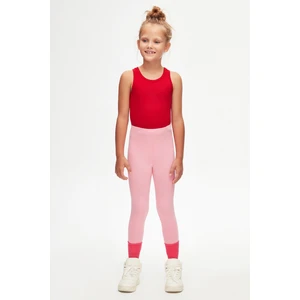 Pembe Basic Kız Çocuk Yazlık Tayt