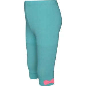 Çağla Yeşil Basic Kız Çocuk Fiyonklu Diz Altı Tayt Kapri