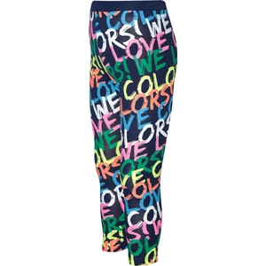 Açık Lacivert We Love Colors Baskılı Kız Çocuk Mevsimlik Tayt