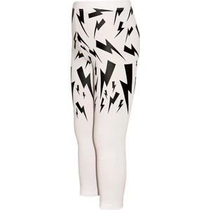 Ekru Şimşek Baskılı Kız Çocuk Mevsimlik Tayt