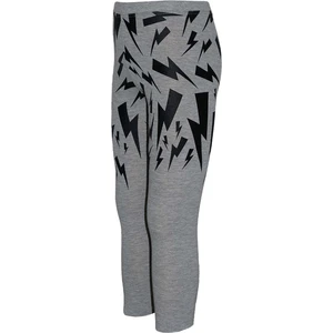 Gri Şimşek Baskılı Kız Çocuk Mevsimlik Tayt