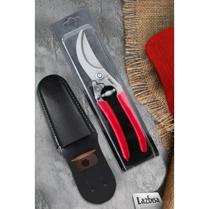 Lz-k9 Budama Makası Bağ Makası Ve Deri Kılıfı 2 Li Set