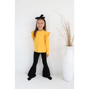 Parla Kids Kız Çocuk Violet Fırfırlı Uzun Kollu Ispanyol Alt Üst Eşofman Takım