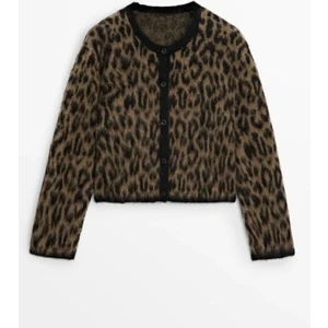 Leopar Desen Hırka