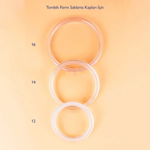Emaye Saklama Kabı Yedek Mika Kapak Tombik Form