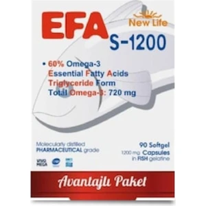 New Life Efa S-1200 Mg 90 Kapsül