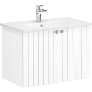 Root Grove 69289 Lavabo Dolabı, Kapaklı, Mat Beyaz, 80 cm