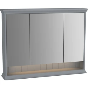 Valarte 62235 Aydınlatmalı Dolaplı Ayna, 100 cm, Mat Gri