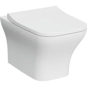 Ardea 7484B003-6344 Square Smoothflush Asma Klozet-Kapak Seti, Beyaz