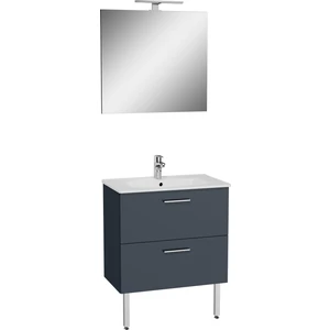 66102 Mia Banyo Dolabı Seti Çekmeceli, Ayaklı, 70 cm, Antrasit
