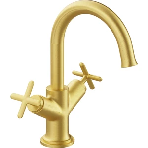 Origin Classic A4288425 Lavabo Bataryası, Çift Kumandalı, Fırçal Altın