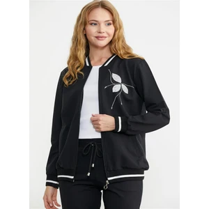 Nakış Detaylı Cepli Fermuarlı Kadın Eşofman Takım