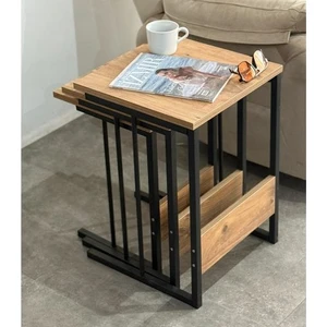 Zigon Sehpa 3'lü Dekoratif Yan Sehpa 5500