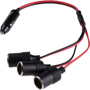 Çakmak Uzatma Kablosu 40 cm 3 Port Çakmak Çoğaltıcı