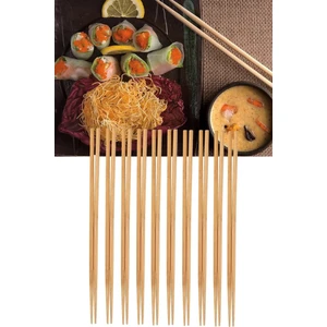 10 Çift  Yıkanabilir Bambu Noodle Çubuğu - Yemek Çubuğu