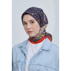 Scarf Diamond Eşarp - Diamond Harmony Black Ipeksi Eşarp 4316