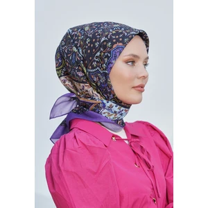 Scarf Diamond Eşarp - Diamond Harmony Black Ipeksi Eşarp 4316